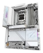 GIGABYTE X870E AORUS PRO ICE Motherboard - Supports AMD Ryzen 9000 CPUs  16+2+2 Phases Digital VRM  up to 8000MHz DDR5 (OC)  3xPCIe 5.0 + 1xPCIe 4.0  Wi-Fi 7  2.5GbE LAN  USB 4 - Image 4