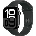 Apple Watch Series 10 GPS 42mm Jet Black Aluminium Case with Black Sport Band - S/M MWWE3 EU