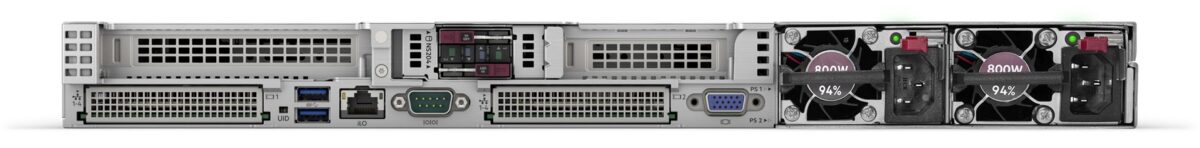 HPE ProLiant DL360 Gen11 4510 2.4GHz 12c 1P 2x32GB-R 8SFF MR408i-o 2x960GB SSD 2x1000W PS EU Server - Image 4