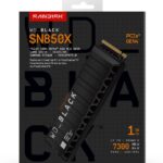 Western Digital Black WD_BLACK™ SN850X NVMe™ SSD POWERED BY SANDISK 1 TB, [With Heatsink]