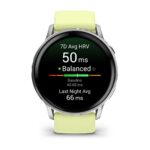 Garmin Venu 010-03014-02 smartwatch / sport watch 3.56 cm (1.4") AMOLED 45 mm Digital 454 x 454 pixels Touchscreen Silver Wi-Fi GPS (satellite)