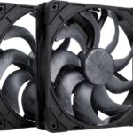 Noctua 140mm NF-A14x25 G2 PWM Sx2 PP chromax.black edition - dual fan set